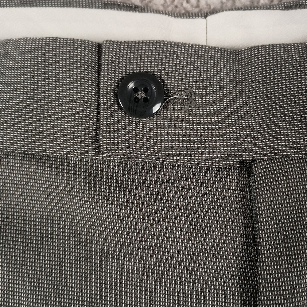 NEW Allen Flusser Men's Dress Pants 34x32 Gray Pleated Front